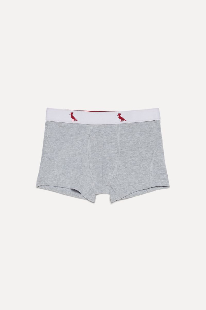 Kit 2 Cuecas Mini Boxer Cinza