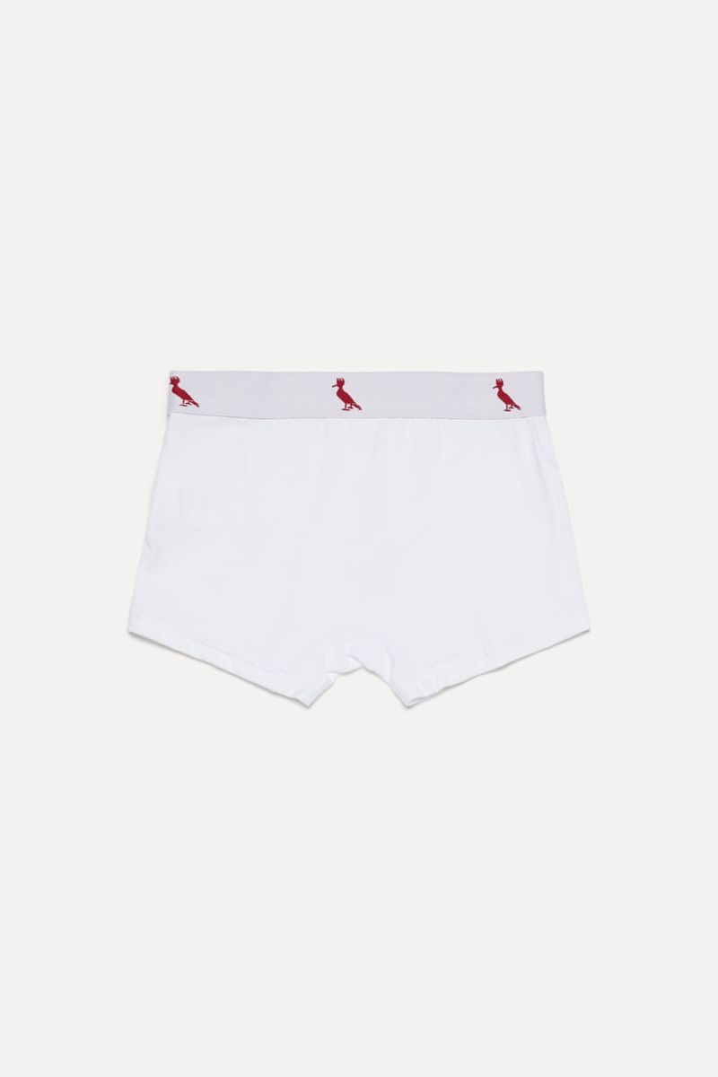 Kit De Cueca Mini Boxer Branca