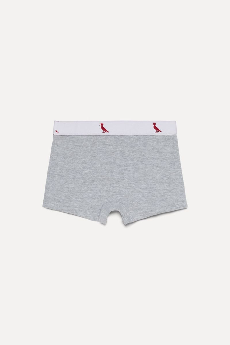 Kit De Cueca Mini Boxer Cinza