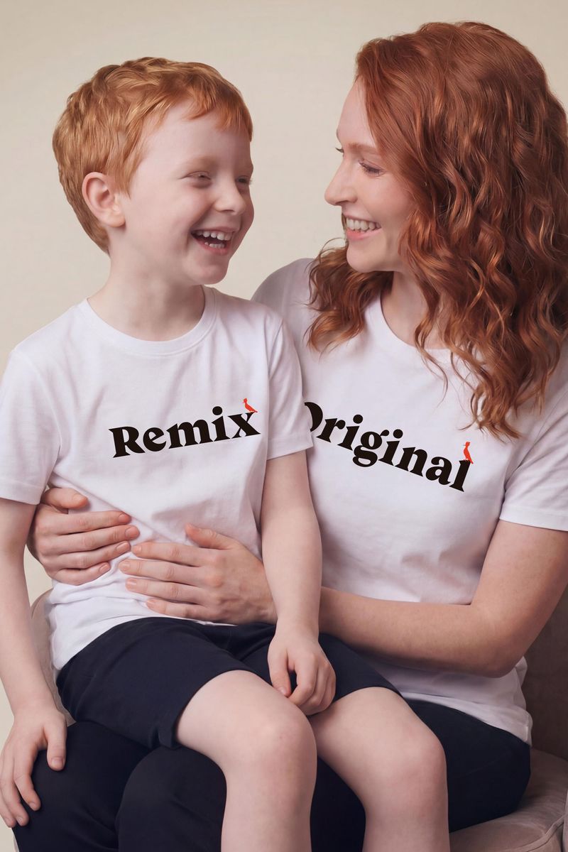Camiseta Mini Estampada Remix