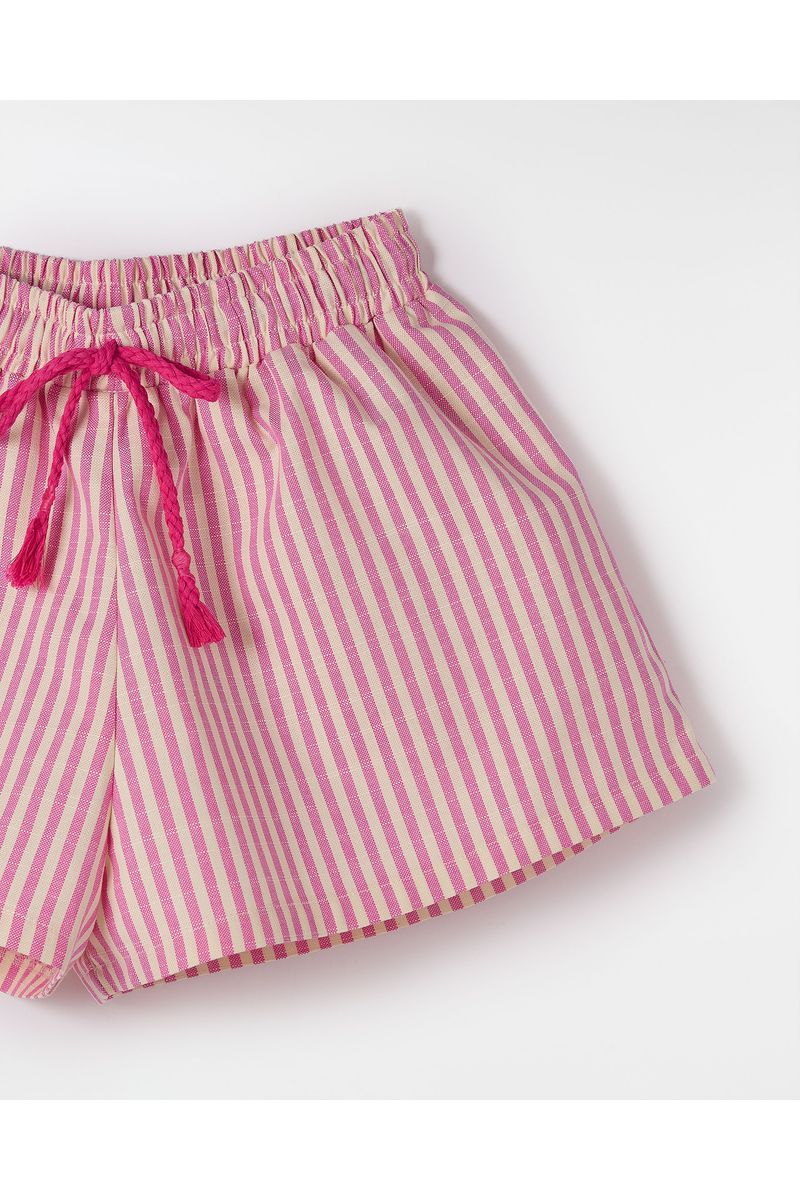 Short Fio Tinto Listrado