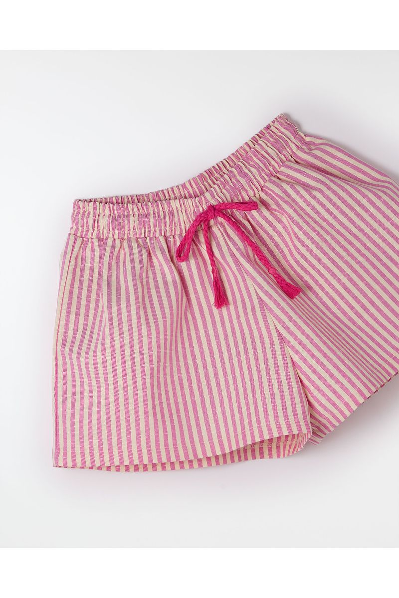 Short Fio Tinto Listrado