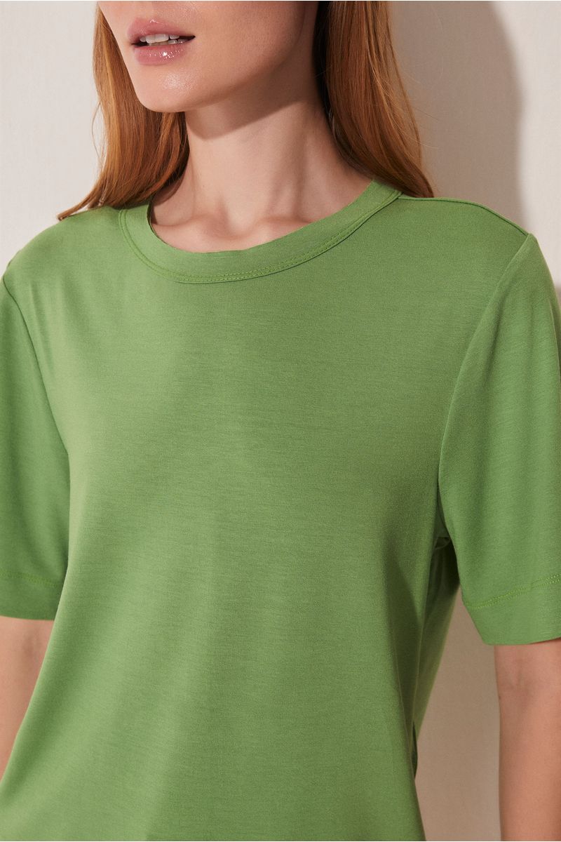 Camiseta Manga Curta Coqueiral Conforto