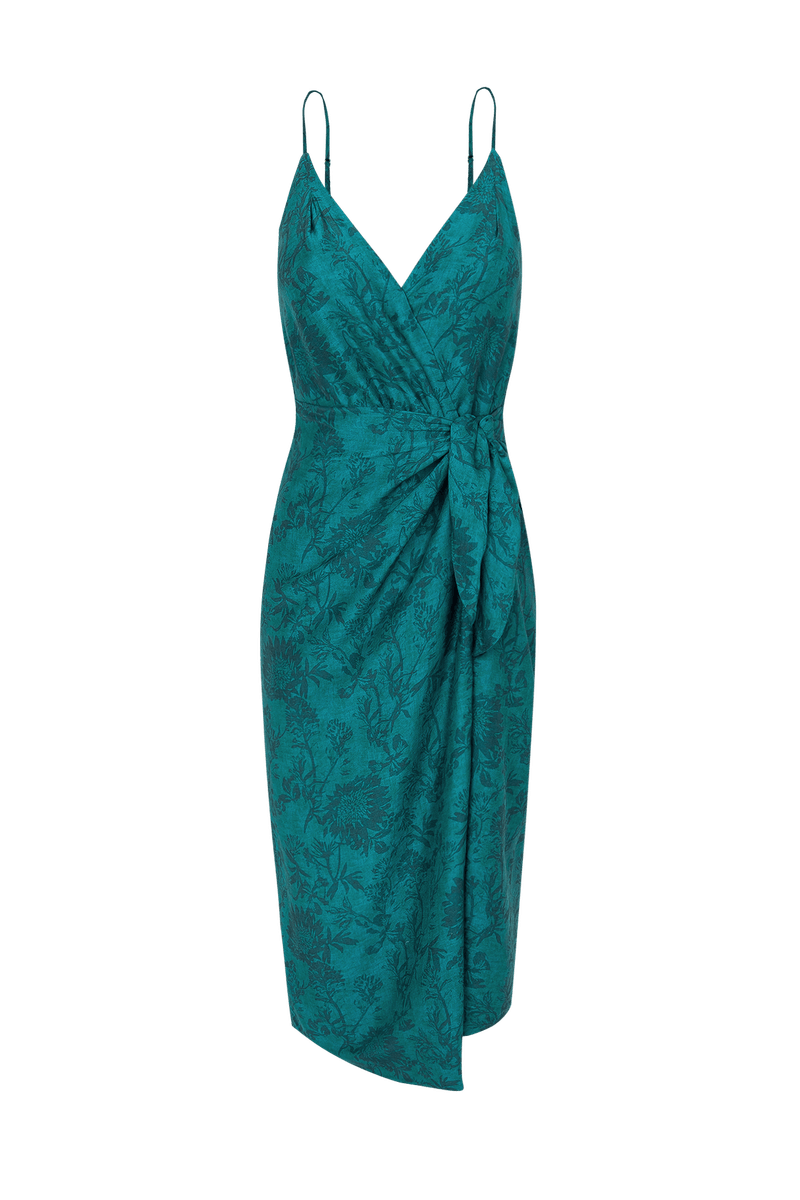 Vestido Midi Gisa Lennox Teal