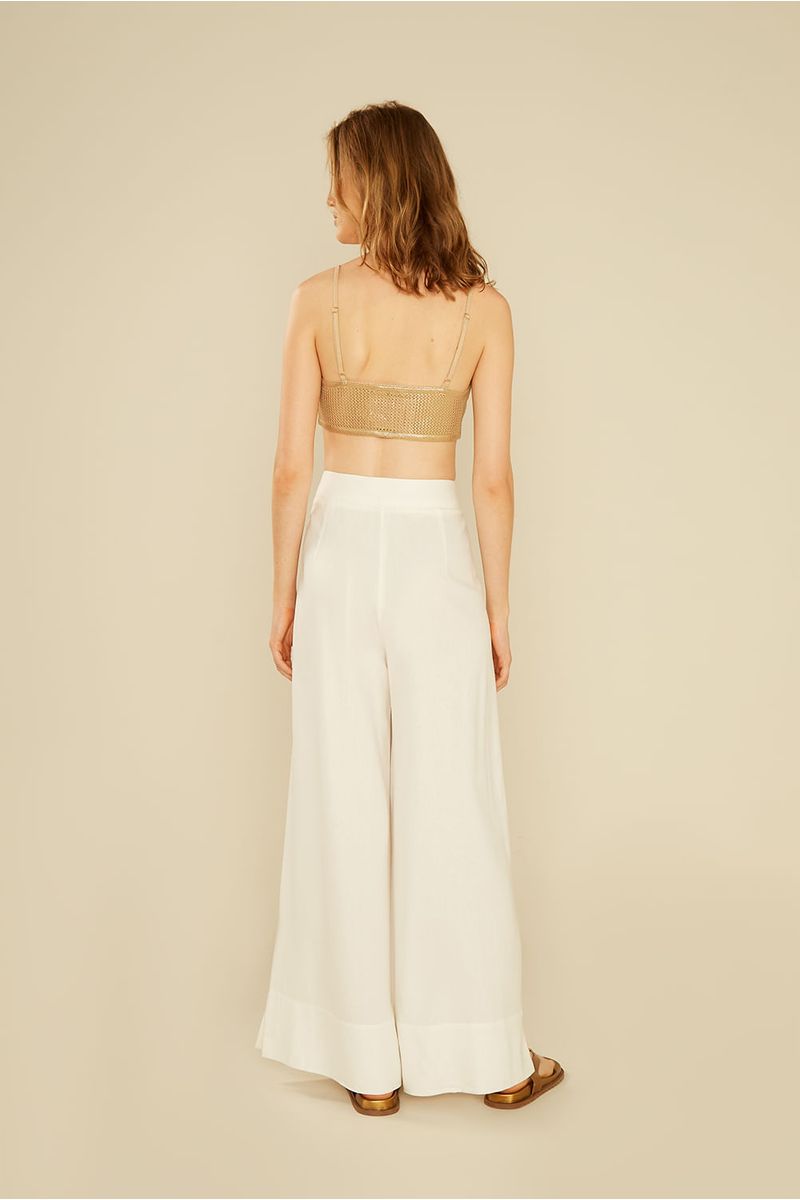 Calça Color Botões - Off White