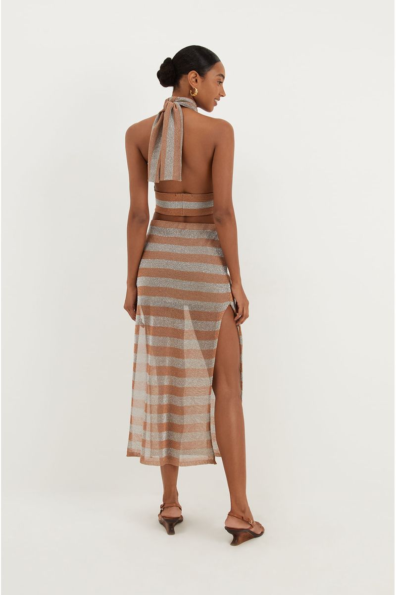 Saia Longa Luna Tricot Éclair