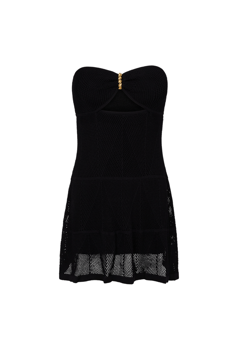 Vestido Curto Silvie Tricot Black