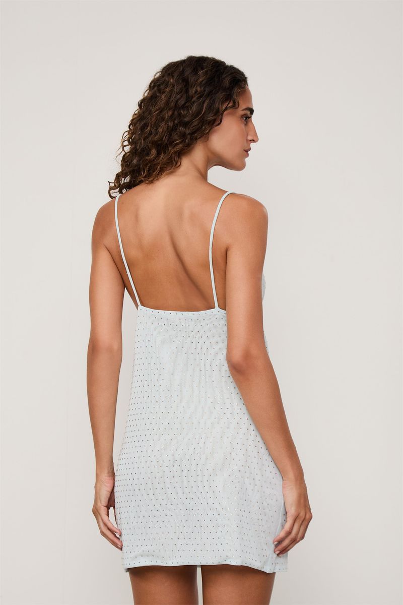 Vestido Tule Curto Termocolante