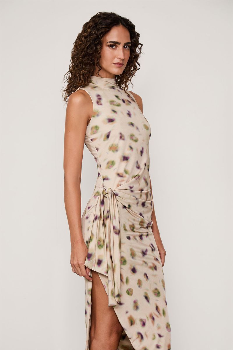 Vestido Jersey Est Pois Digital Oasis