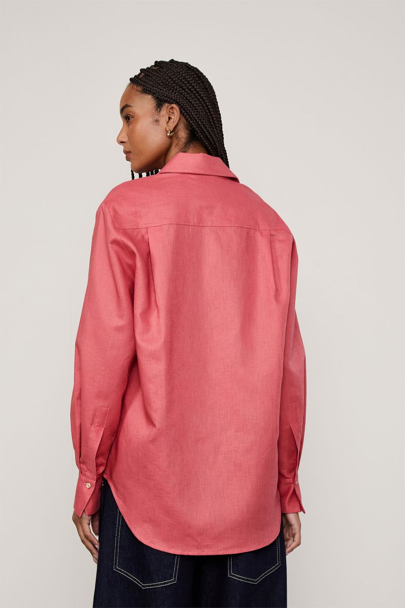 Camisa Over Bolsos
