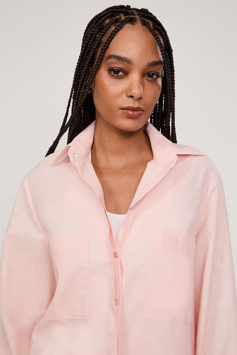 Camisa Over Bolsos