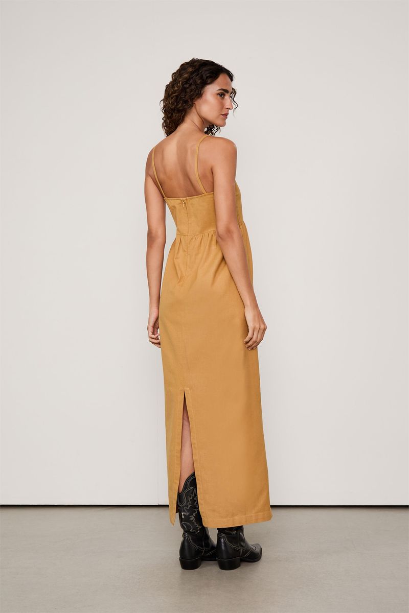 Vestido Like Linen Com Alcas