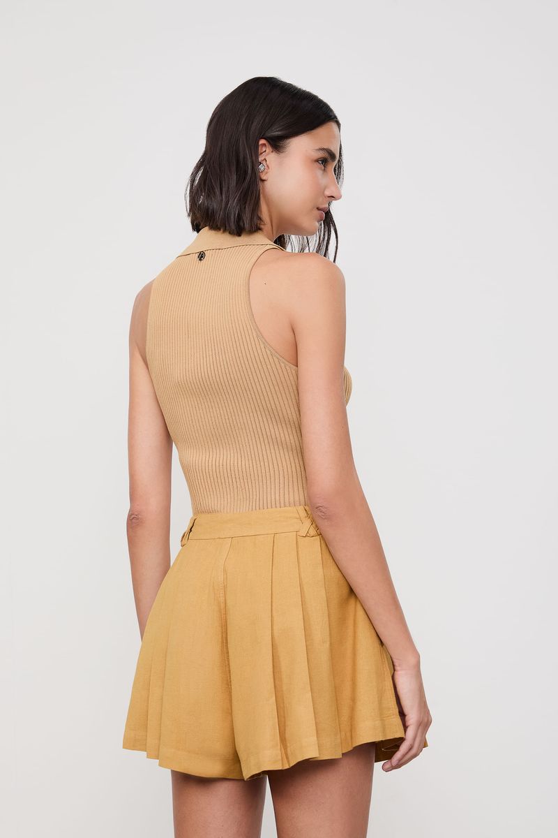 Shorts Like Linen Com Pregas