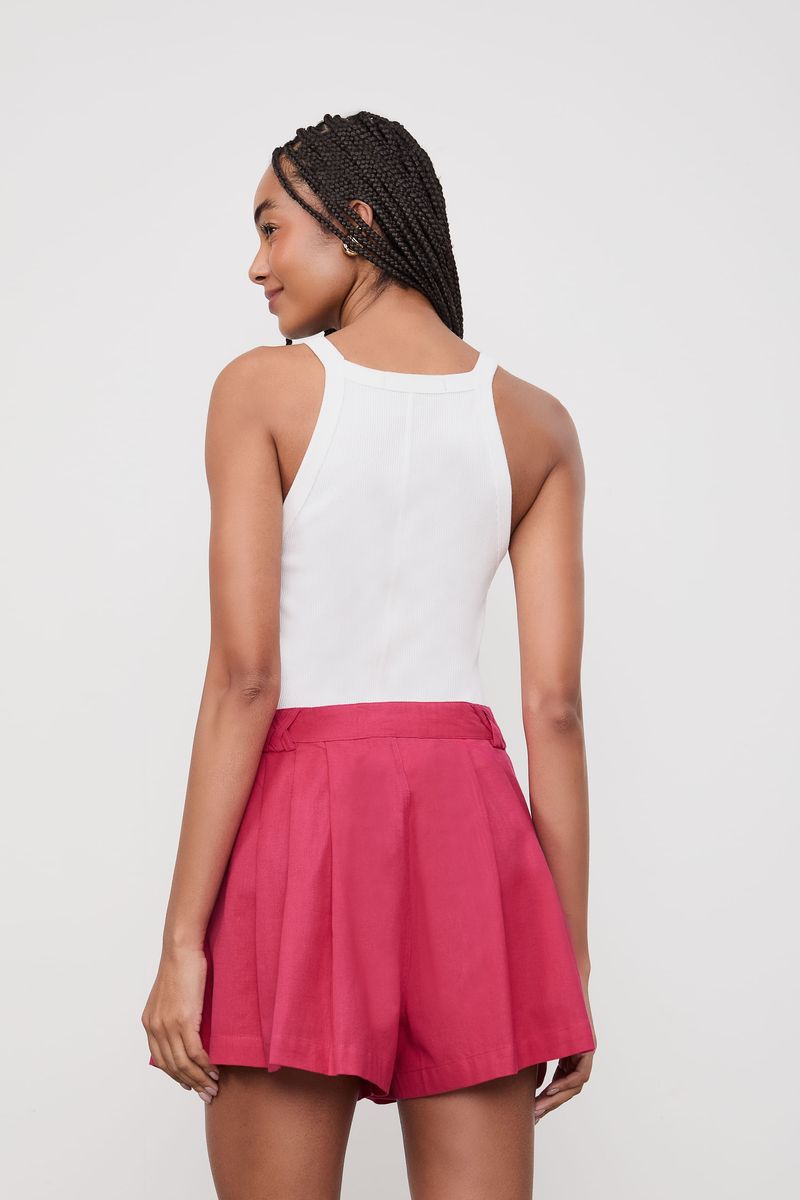 Shorts Like Linen Com Pregas