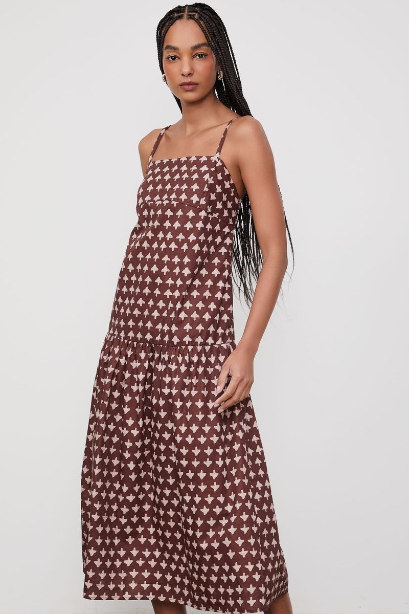 Vestido Est Fig Setas Sapray