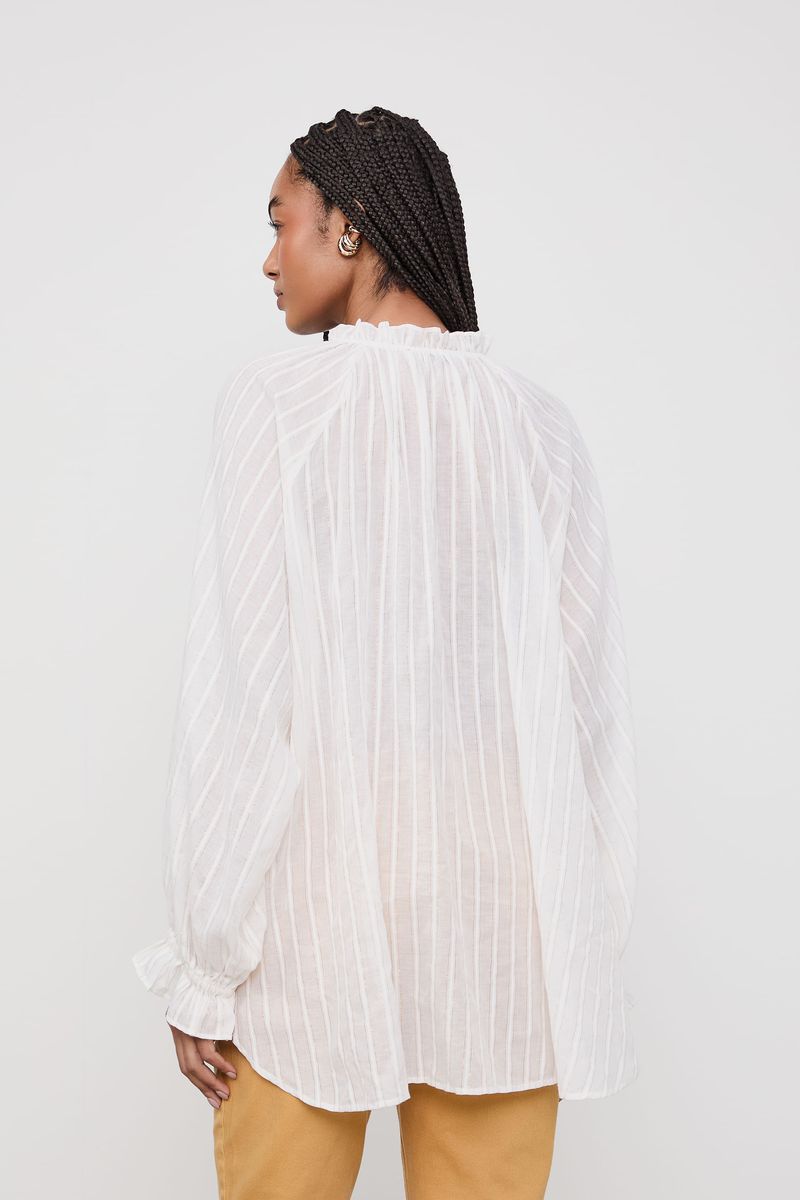 Camisa De Voil Com Lurex
