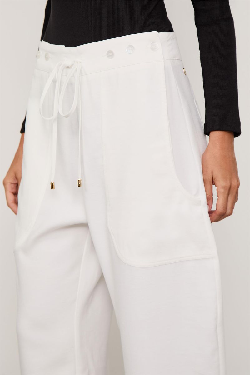 Calca Pantalona Cos Botoes