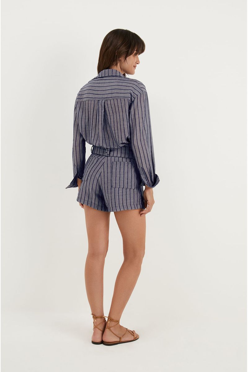 Camisa Manga Longa Jaqueline Sailboat
