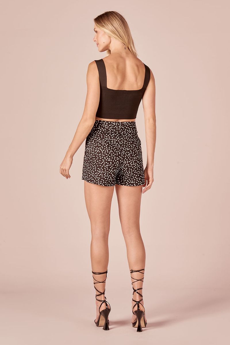 CROPPED ALCA LARGA RAYON TRICOT -PRETO