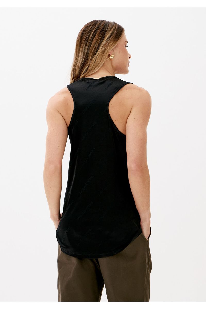 Blusa Alongada Sem Mangas