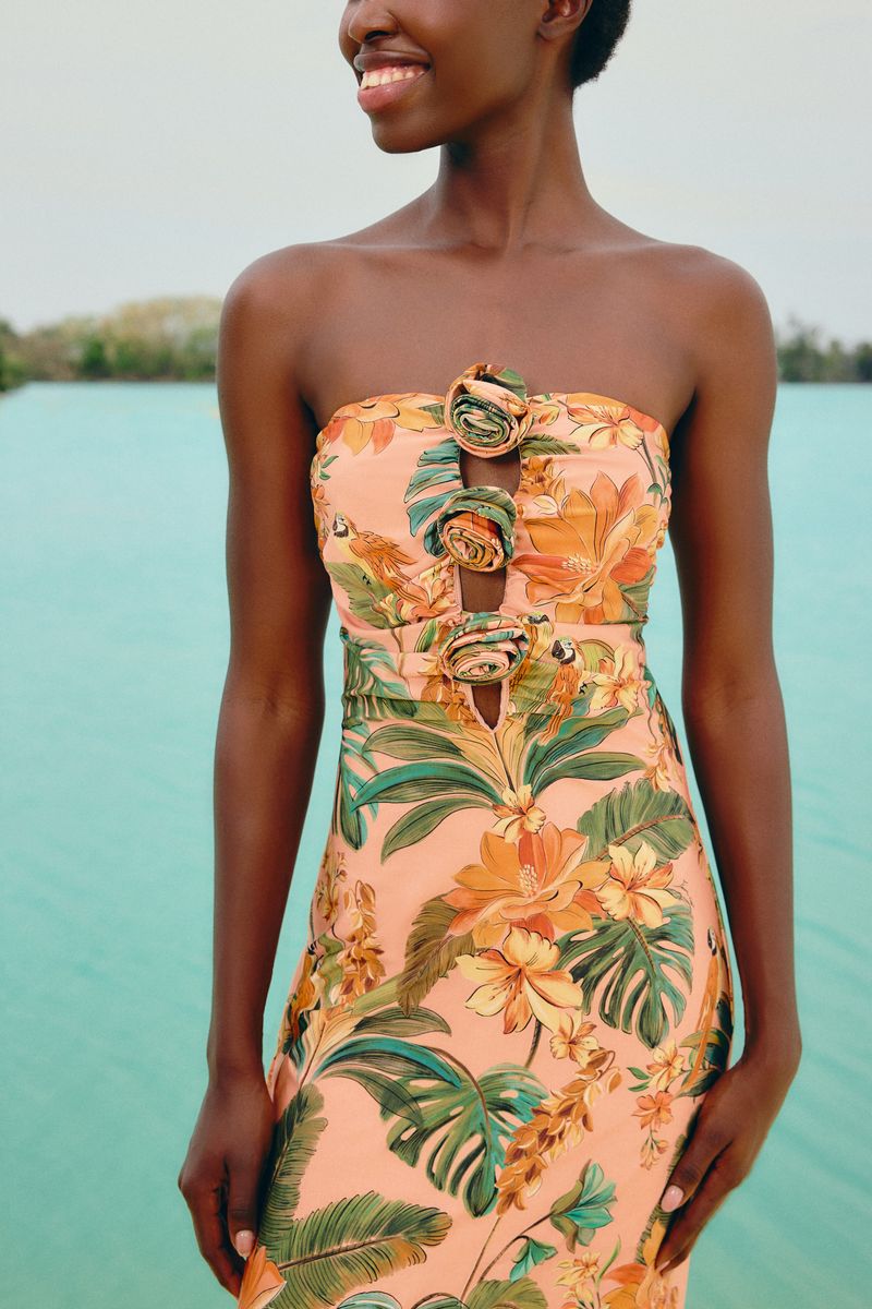 Vestido Flor Canto Dos Pássaros