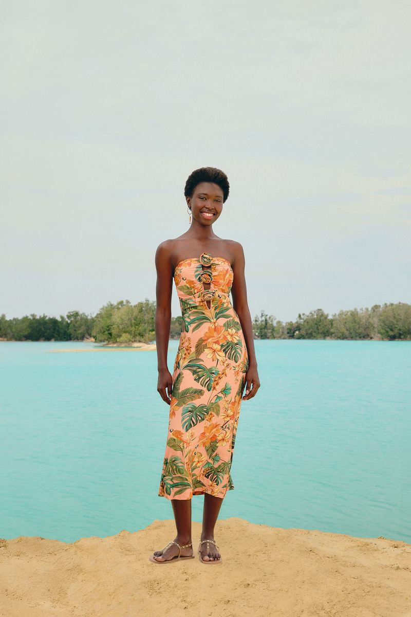 Vestido Flor Canto Dos Pássaros