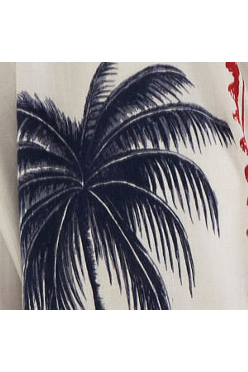 Camisa Estampada Tropical Vintage