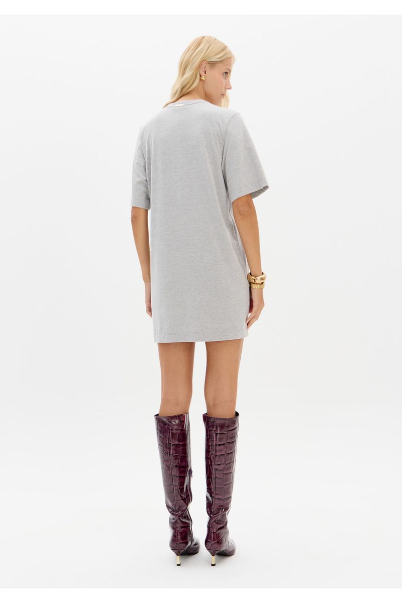 Vestido T-dress Com Manga Curta