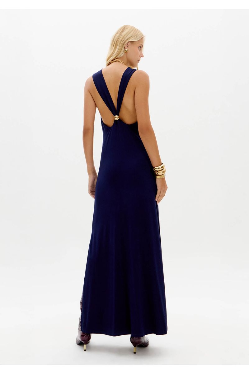 Vestido Sem Mangas Super Midi