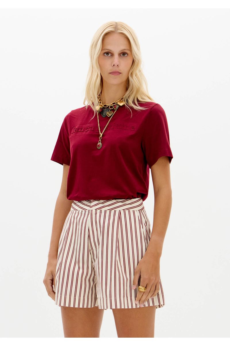 Short De Alfaiataria Estampado