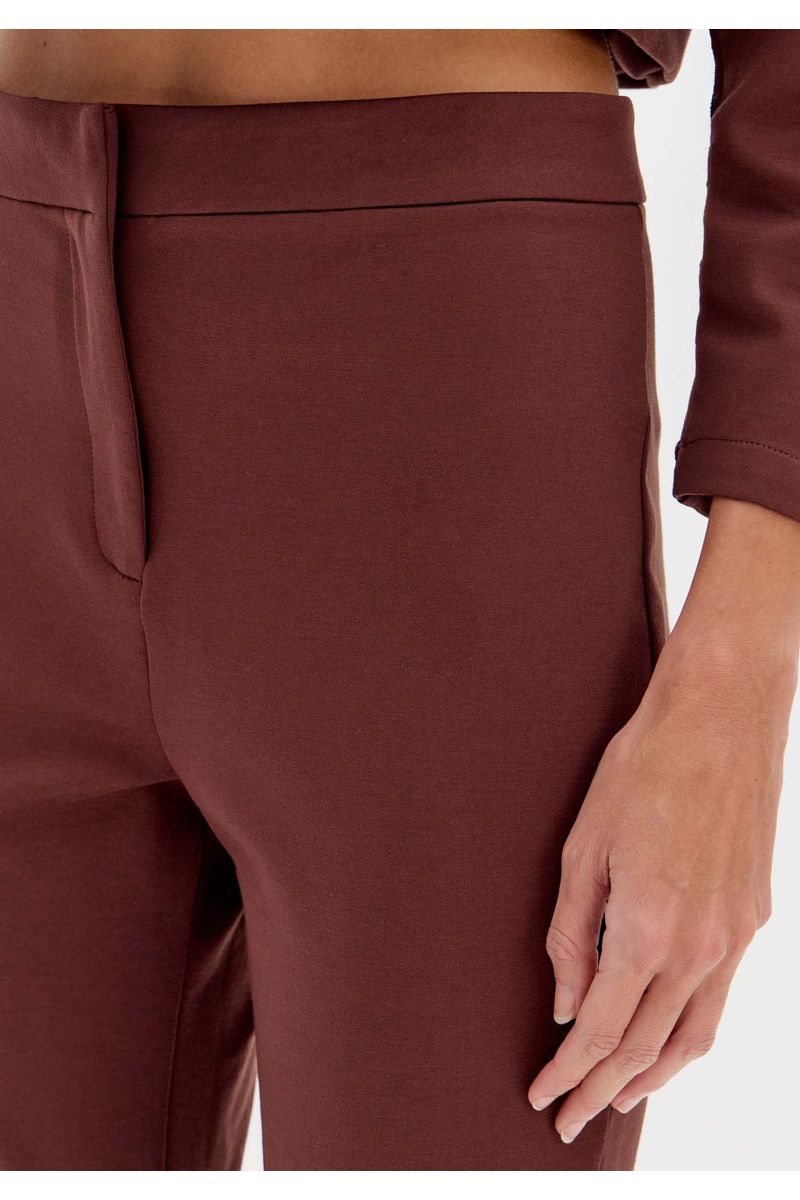 Calça Justa De Cintura Média