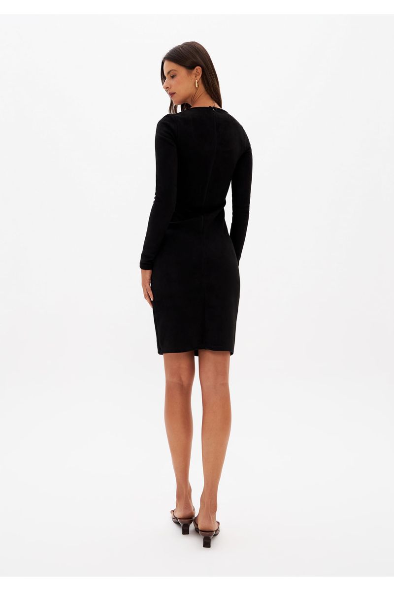 Vestido Curto Manga Longa