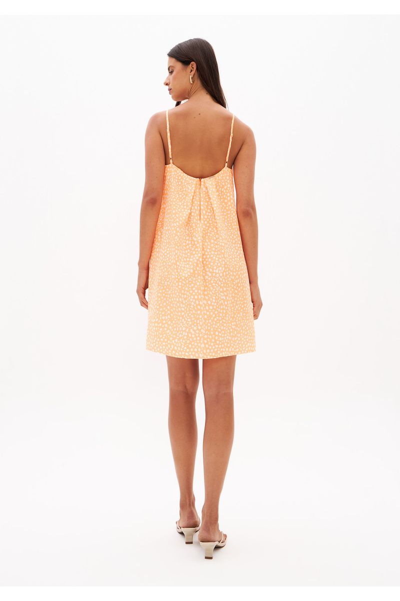 Vestido Curto De Alças Estampado