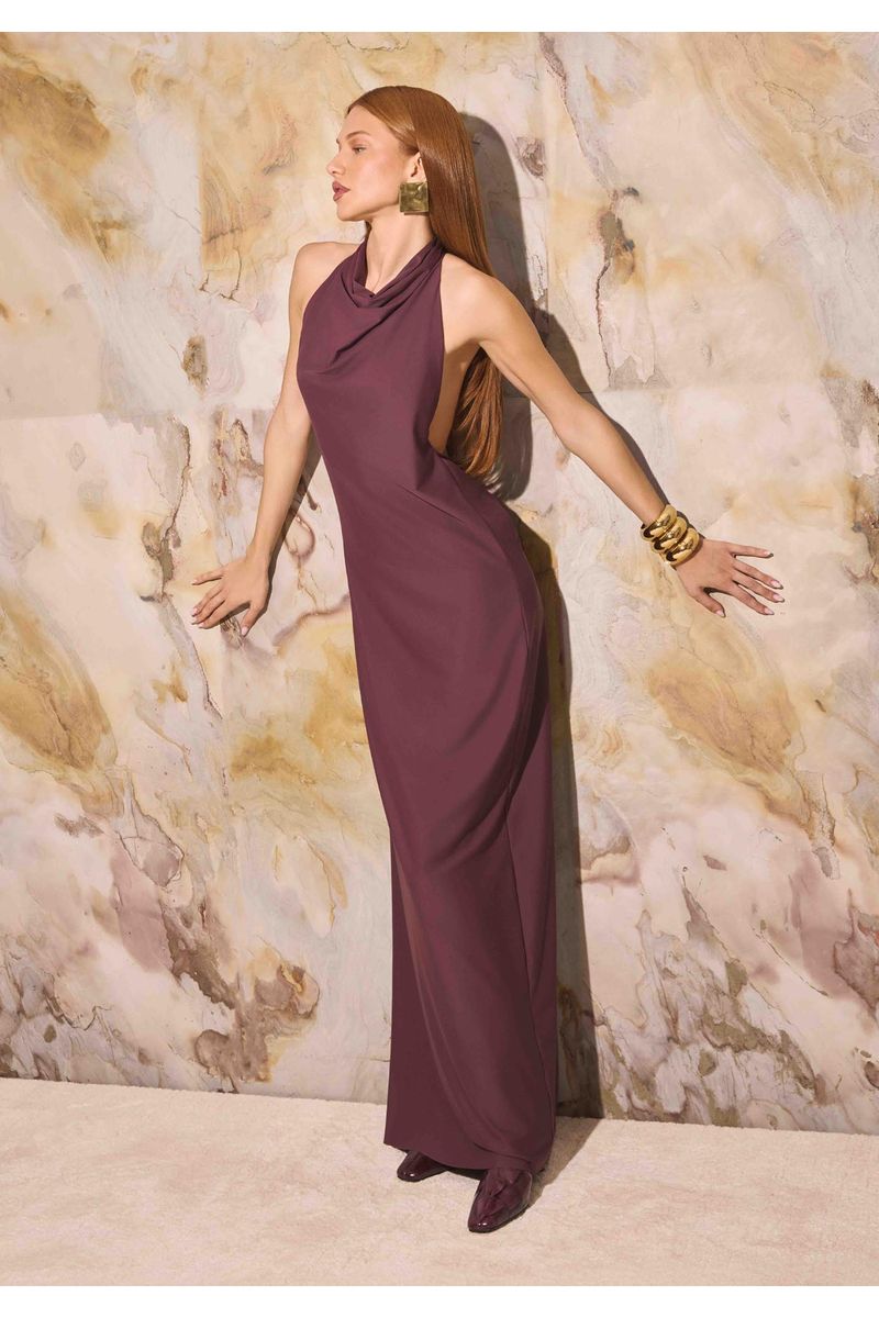 Vestido Longo Sem Mangas