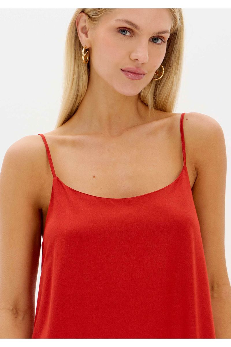 Vestido De Alças Super Midi