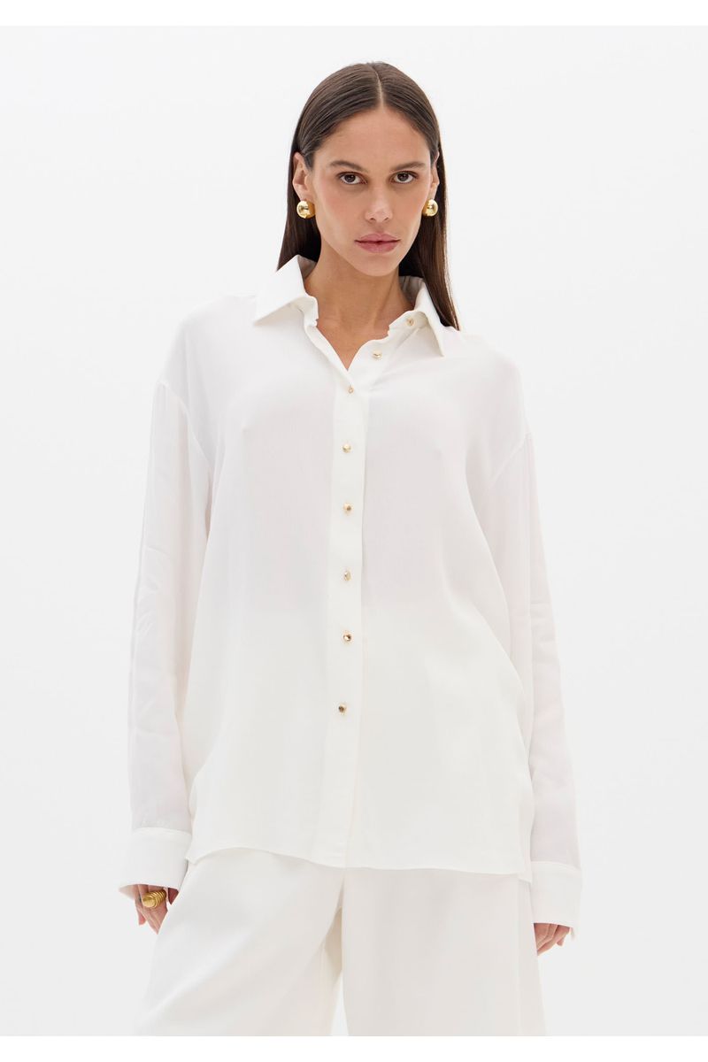 Camisa Tradicional Com Manga Longa