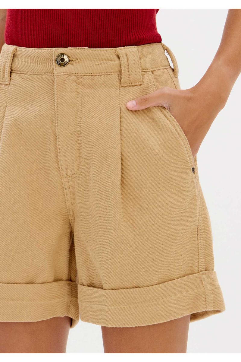 Bermuda Sarja Comfort Cintura Média