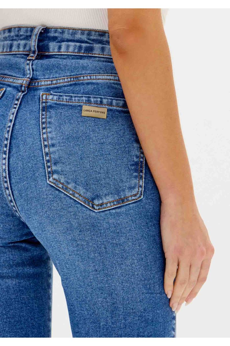 Calça Skinny Jeans Com Elastano