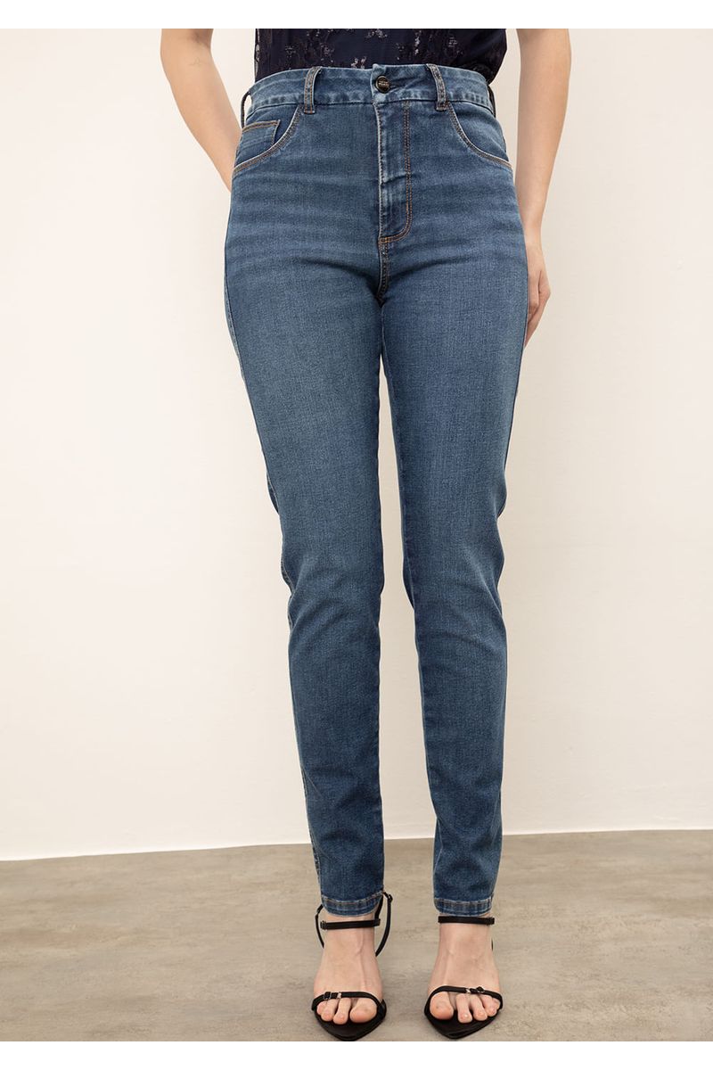 Calça Iódice Skinny Alta Azul