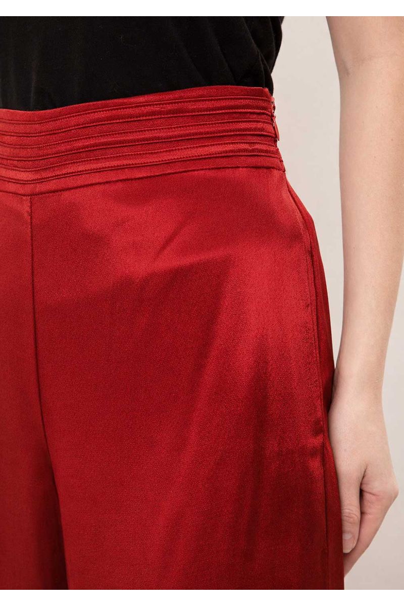 Calça Iódice Wide Alta Vermelho