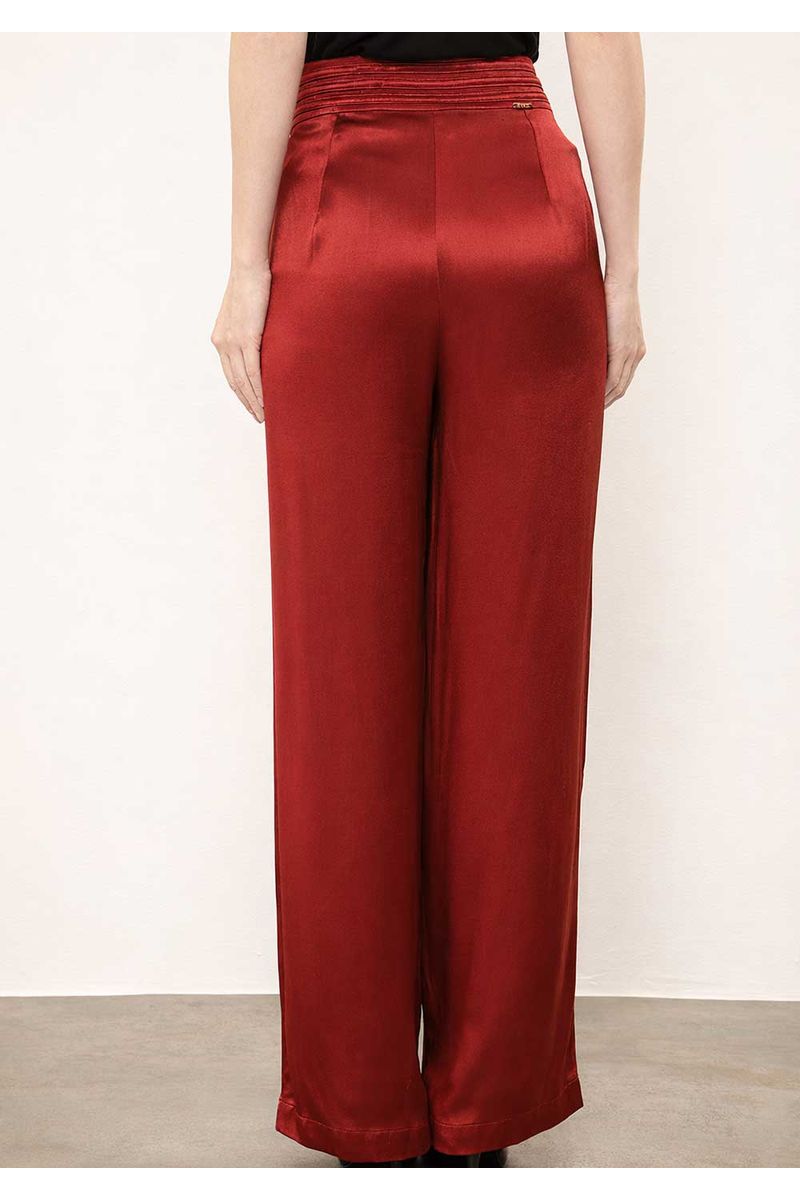 Calça Iódice Wide Alta Vermelho