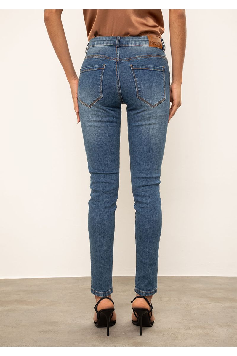 Calça Iódice Skinny Média Azul