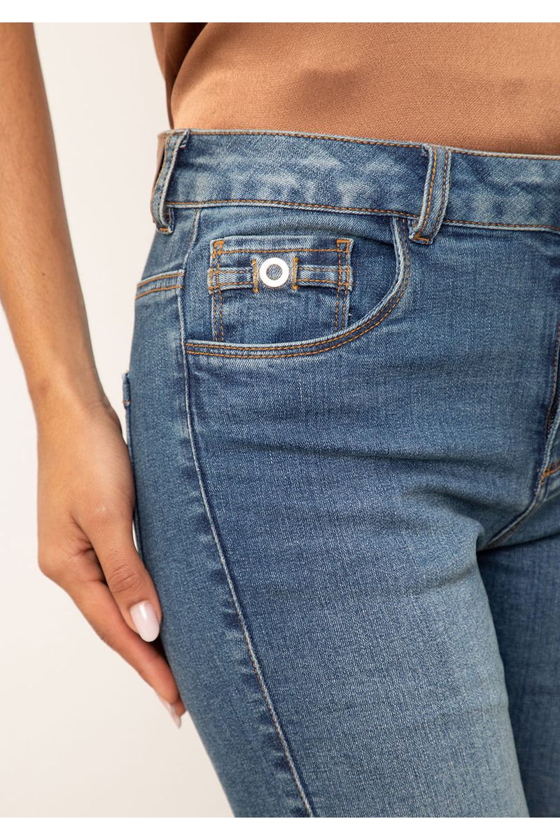 Calça Iódice Skinny Média Azul