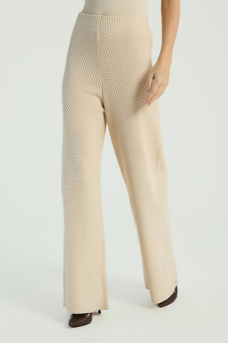 CALCA TRICOT PONTO DETALHADO - AVEIA
