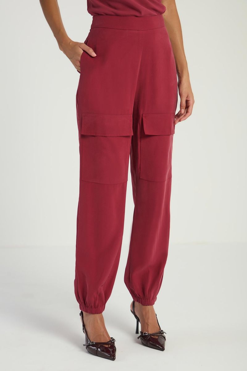 CALÇA CARGO - VERMELHO FORTE
