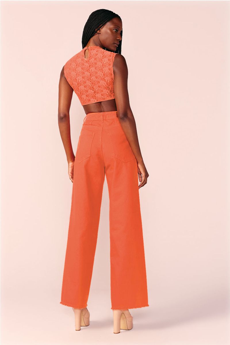 CROPPED RENDA GOLINHA -TERRACOTA