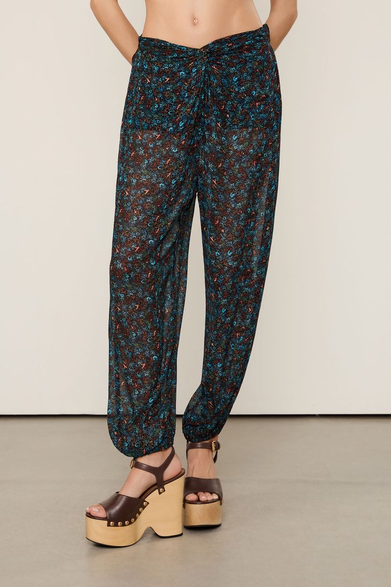 Calça De Georgette Leve Pareô