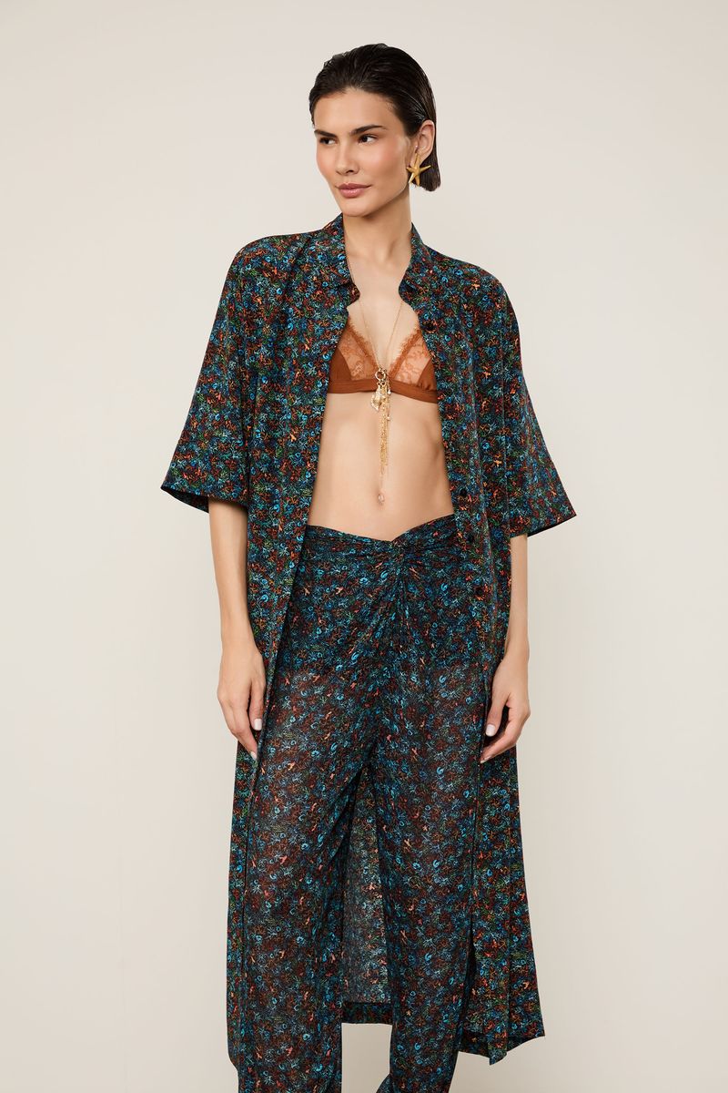 Calça De Georgette Leve Pareô