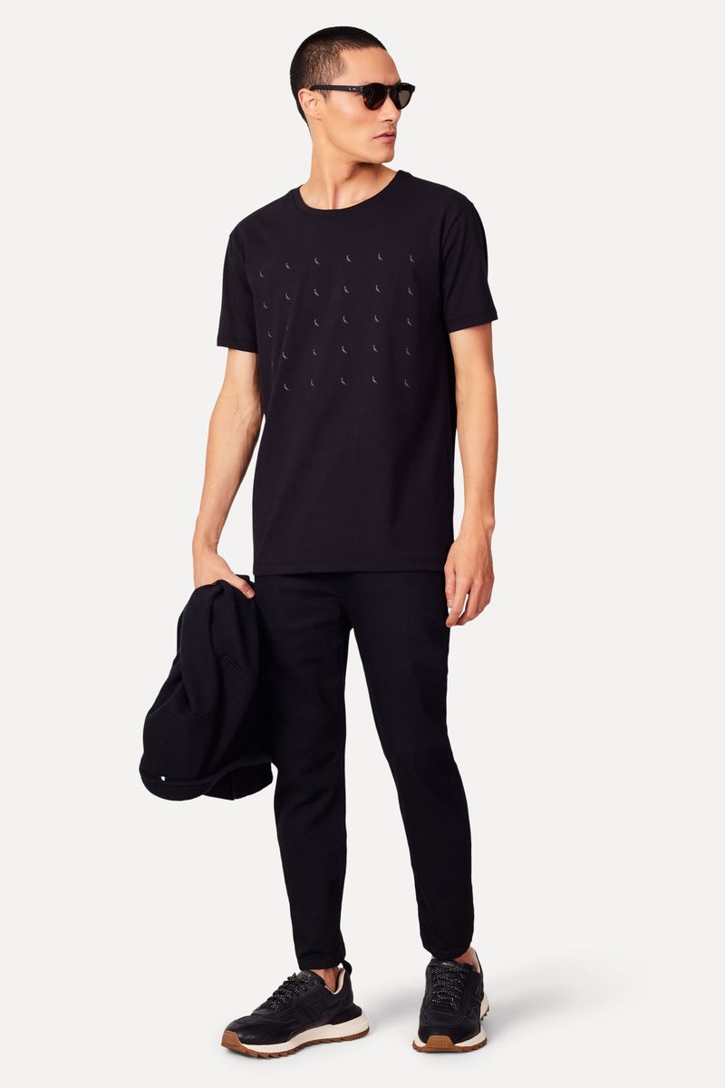 Camiseta Slim Est Pica Pau Minimal Lines