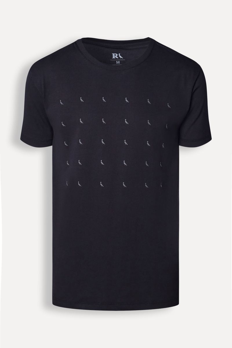 Camiseta Slim Est Pica Pau Minimal Lines
